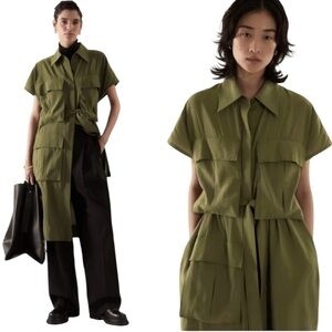 COS Belted Utility Midi Dress